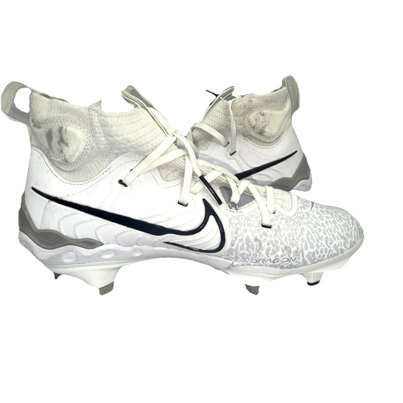 Nike Mens Alpha Huarache NXT Baseball Cleats White Black Grey DJ6517-100 Size 7 - Picture 6 of 10